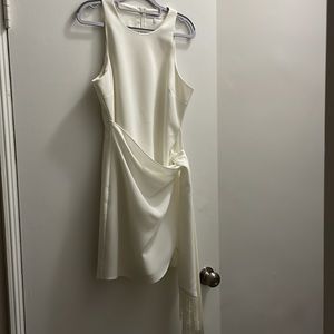 Likely Bristol fringe tie dress in white